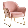 Fauteuil d'appoint aux lignes épurées, coloris gris