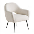 Fauteuil d'appoint aux lignes épurées, coloris gris