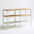 Console d'entrée aux lignes épurées, coloris blanc